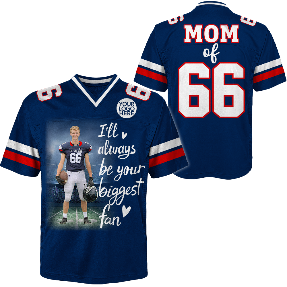 Custom Photo Football Game Day Football Jersey Gift For Football Lovers - Personalized Gift For Football Player K1702