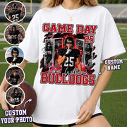 Custom Photo Football Game Day Shirt  Football Mom Shirt L0411 Nh00
