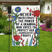 Personalized Never Underestimate The Power Of A Grandma Flag