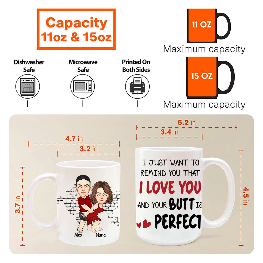 Personalized Gifts For Wife Coffee Mug Naughty Couple - Personalized Mug - Anniversary Gifts For Couple Her, Him Nh00