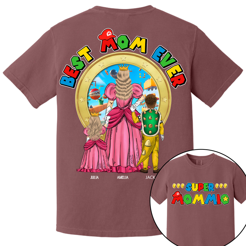 Super Mommio Best Mom Ever - Personalized Shirt Gift For Mom Hv01
