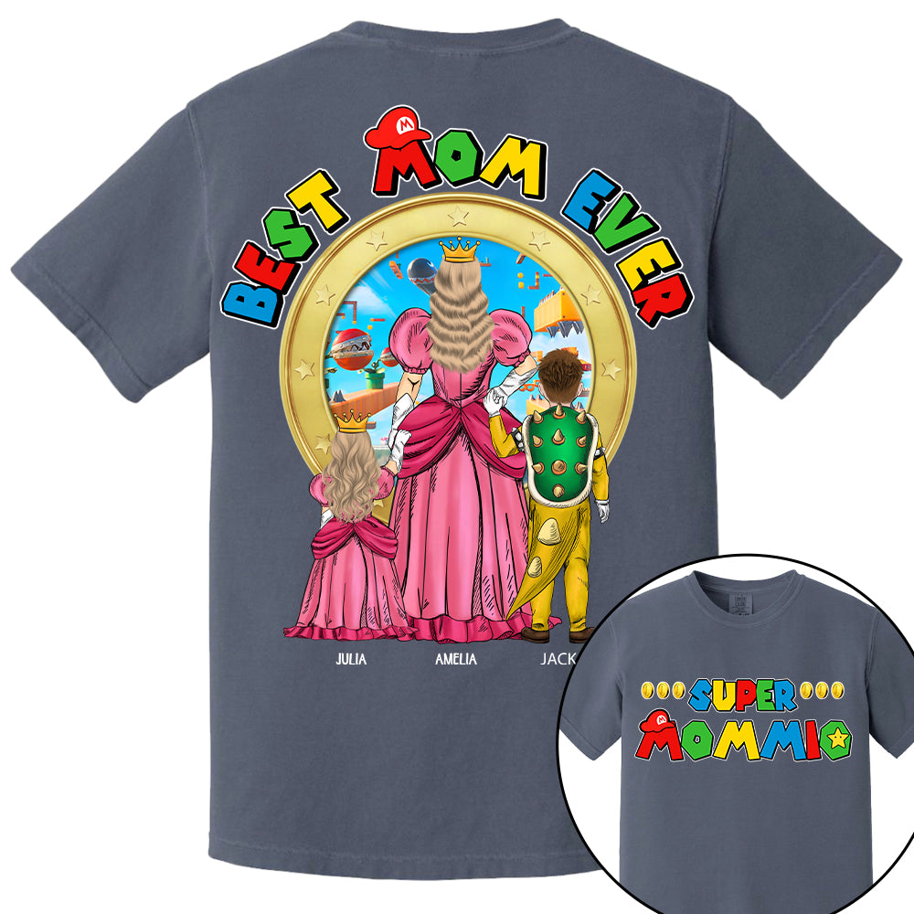 Super Mommio Best Mom Ever - Personalized Shirt Gift For Mom Hv01