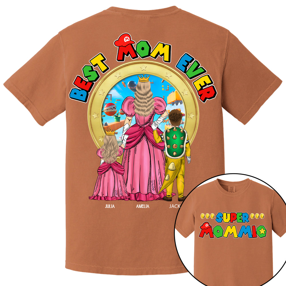 Super Mommio Best Mom Ever - Personalized Shirt Gift For Mom Hv01