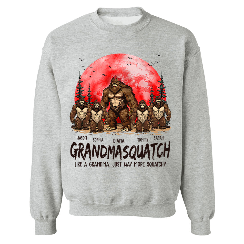 Grandmasquatch Like A Grandma Just Way More Squatchy - Personalized Shirt Gift For Grandma