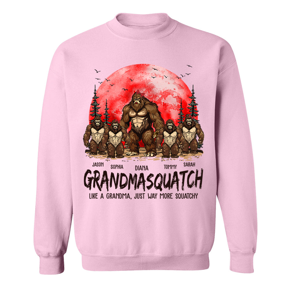 Grandmasquatch Like A Grandma Just Way More Squatchy - Personalized Shirt Gift For Grandma