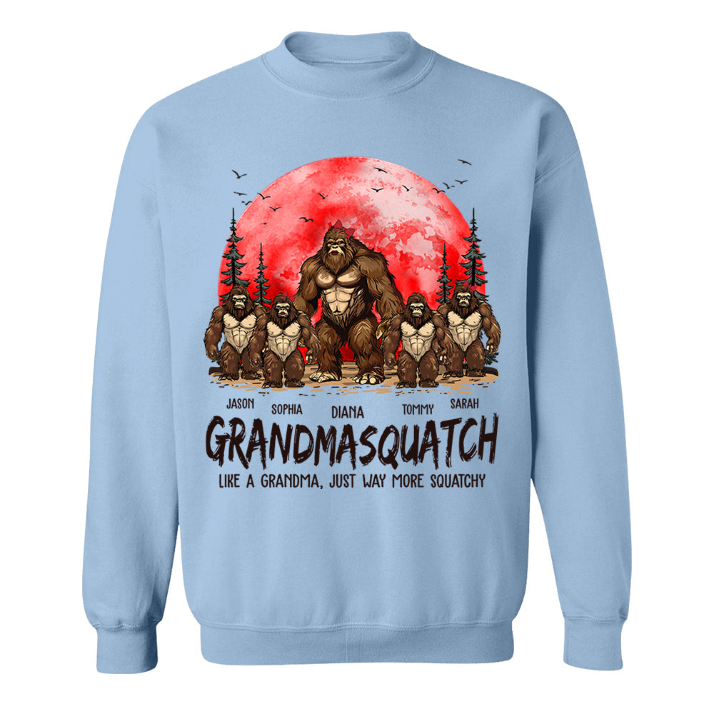 Grandmasquatch Like A Grandma Just Way More Squatchy - Personalized Shirt Gift For Grandma