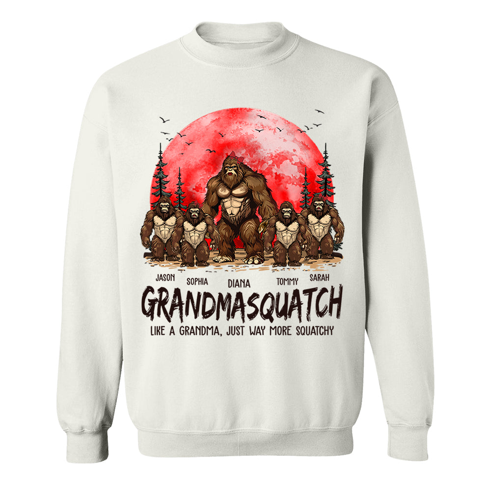Grandmasquatch Like A Grandma Just Way More Squatchy - Personalized Shirt Gift For Grandma