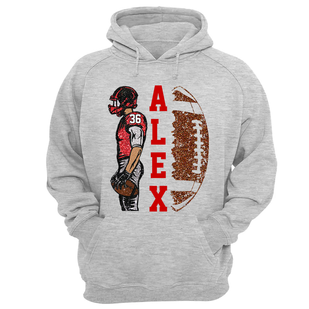 Personalized Football Shirt - Matching Football Player Tee - Adult Youth Team Name - Sports Cheerleader Shirts - Matching Fan Outfits Nh00