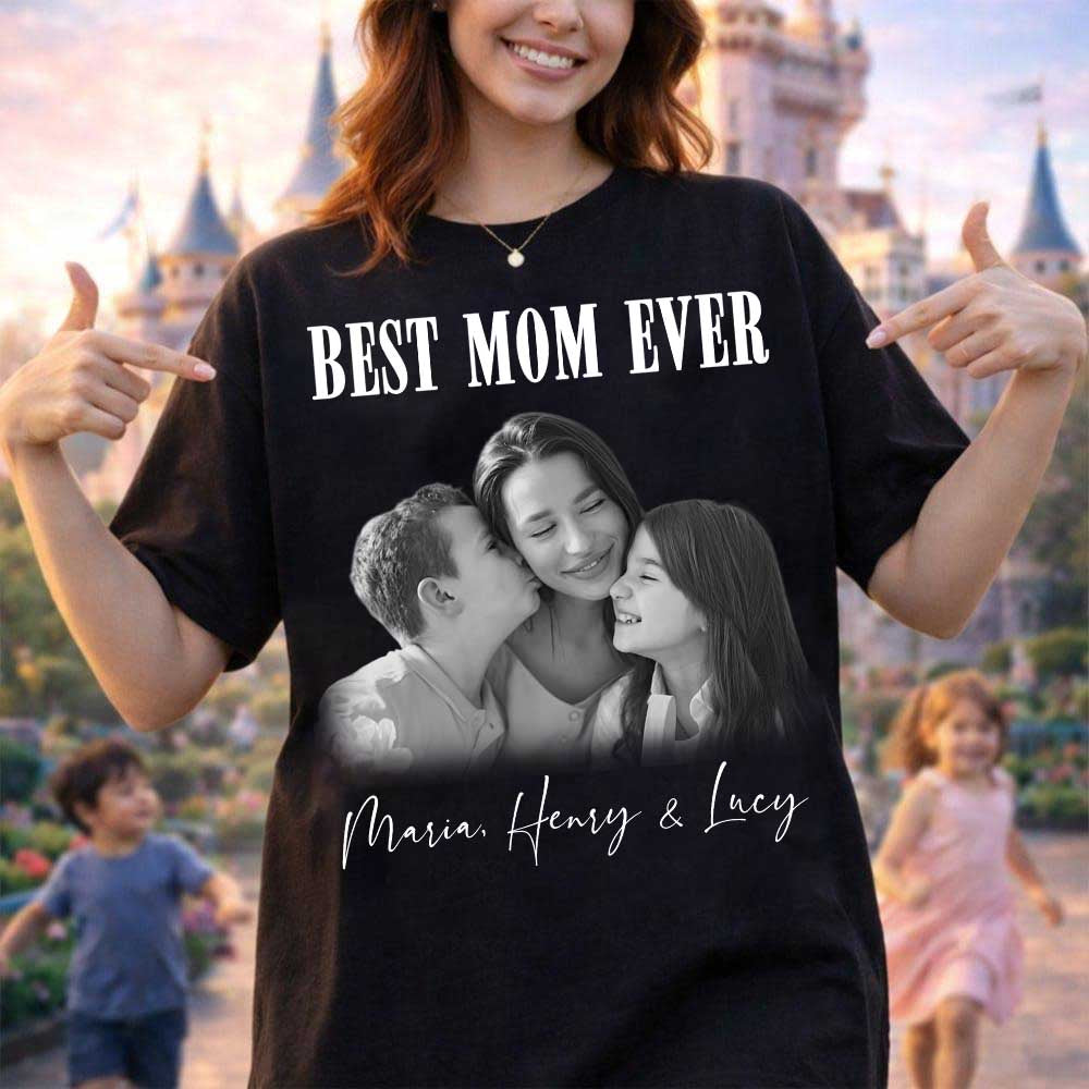 Trending Vintage Best Mom Ever - Personalized Shirt - Mother's Day Gift For Mom Nh00