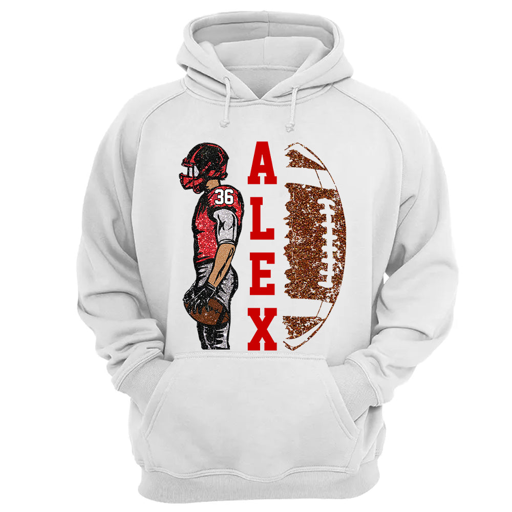 Personalized Football Shirt - Matching Football Player Tee - Adult Youth Team Name - Sports Cheerleader Shirts - Matching Fan Outfits Nh00