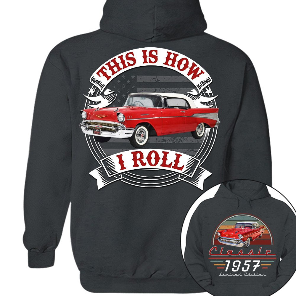 This Is How I Roll - Custom Photo Classic Car Shirt - Personalized Father's Day Birthday Gifts For Dad, Grandpa, Family, Yourself A2110 T24