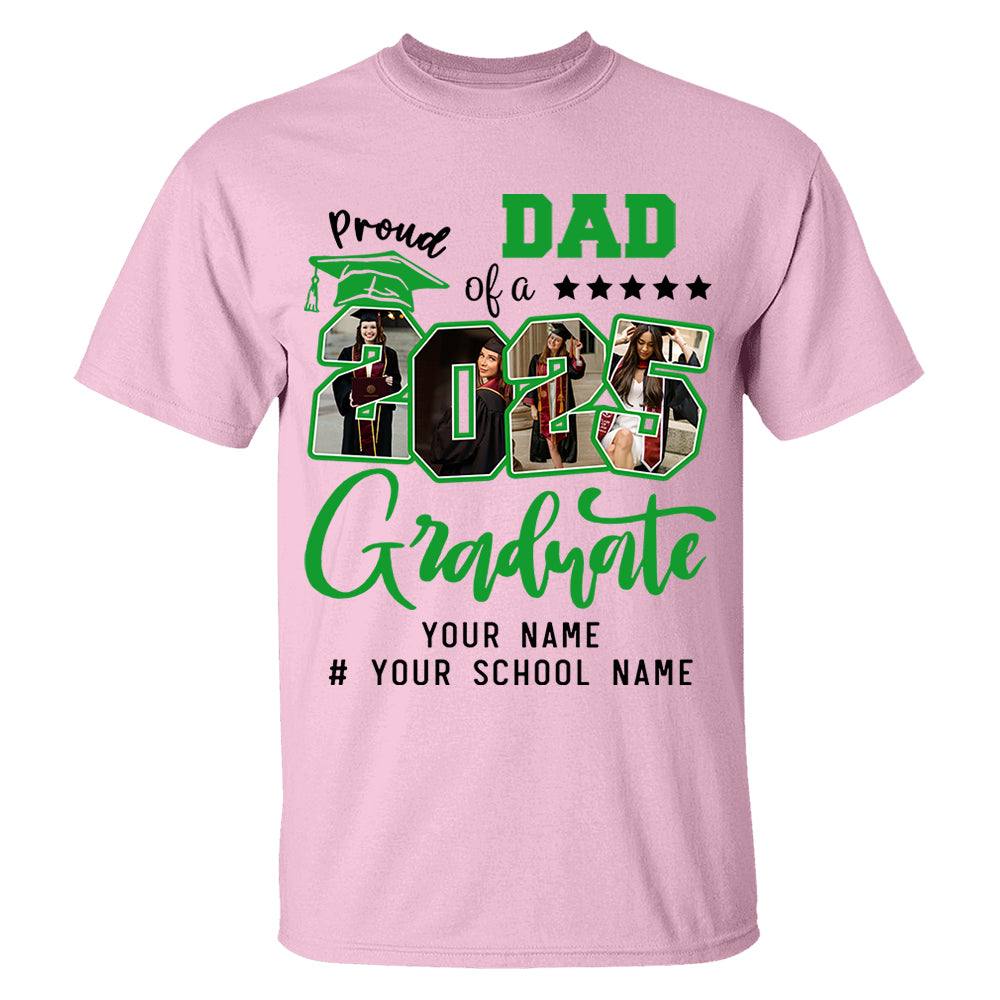 Personalized Proud Family T-Shirt, Group 2025 Grad Tees, Graduation Squad Tee, Senior 2025, Graduate 2025 Shirt, Custom Graduate Gift, High School Graduate Tee