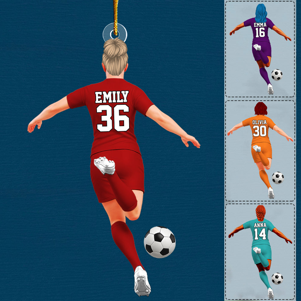 Luxury Ornament Soccer Player Personalized Ornament Gift For Soccer Player Soccer Lovers Li29