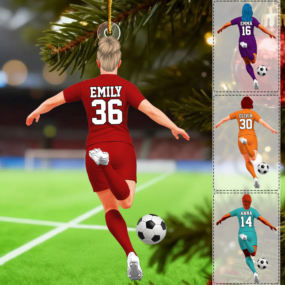 Luxury Ornament Soccer Player Personalized Ornament Gift For Soccer Player Soccer Lovers Li29