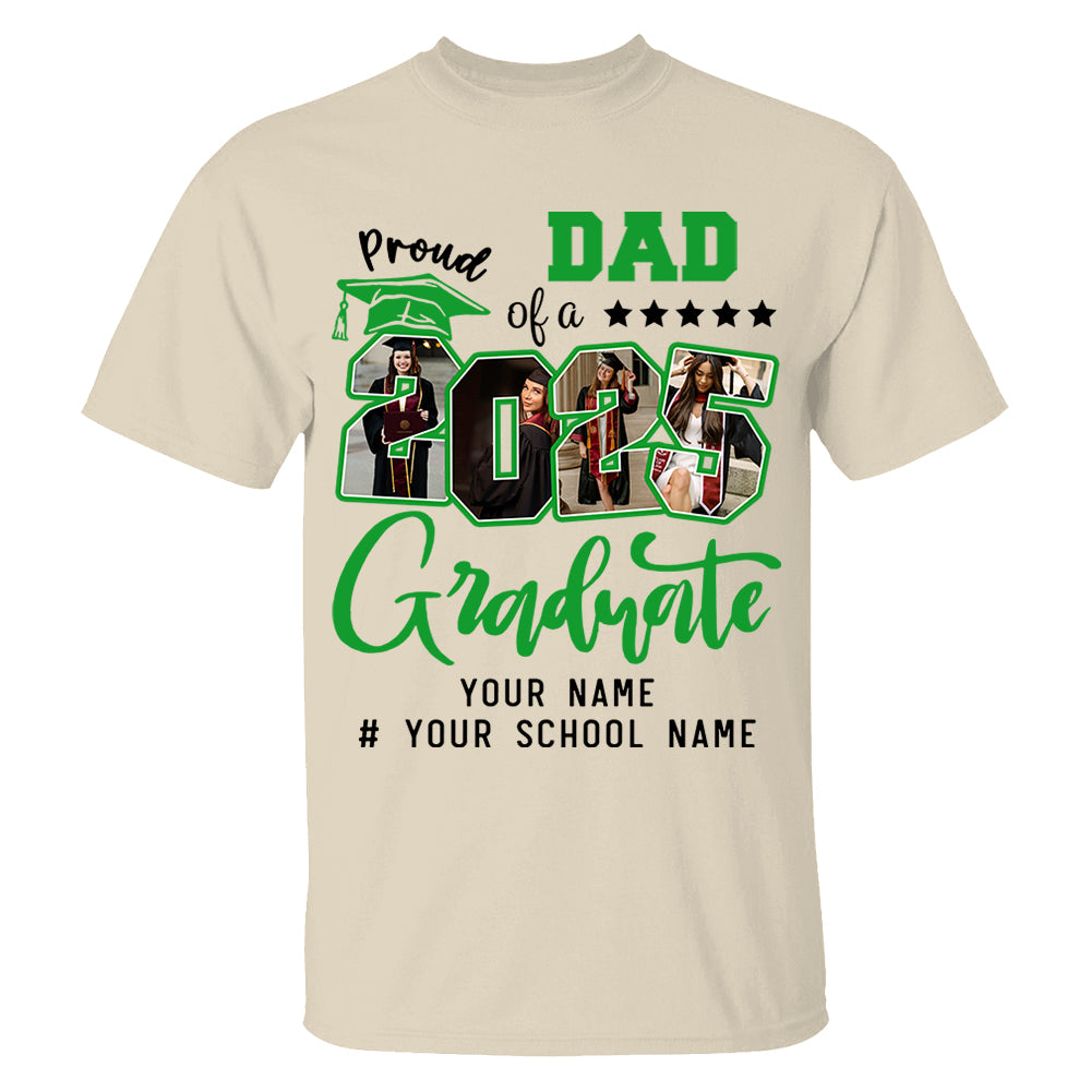 Personalized Proud Family T-Shirt, Group 2025 Grad Tees, Graduation Squad Tee, Senior 2025, Graduate 2025 Shirt, Custom Graduate Gift, High School Graduate Tee