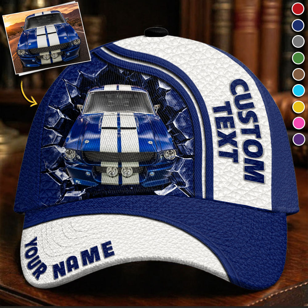 Personalized Car Photo Cap - Gift For Car Lovers A2110 PT99