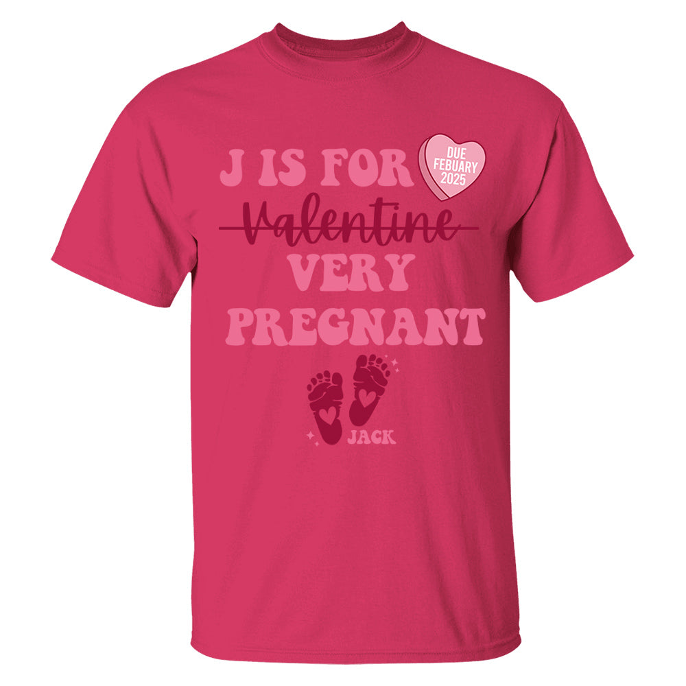 Custom Valentine's Day Pregnancy Announcement Shirt, Valentine Baby Announcement, Valentine Baby Shower - Personalized Valentine Pregnancy Shirt Tu20