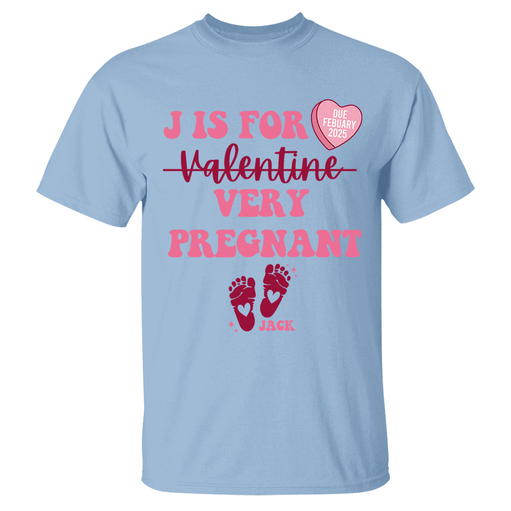 Custom Valentine's Day Pregnancy Announcement Shirt, Valentine Baby Announcement, Valentine Baby Shower - Personalized Valentine Pregnancy Shirt Tu20