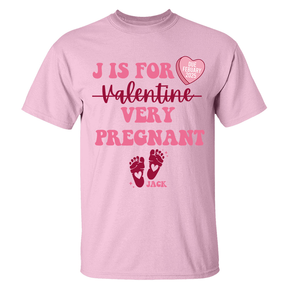 Custom Valentine's Day Pregnancy Announcement Shirt, Valentine Baby Announcement, Valentine Baby Shower - Personalized Valentine Pregnancy Shirt Tu20