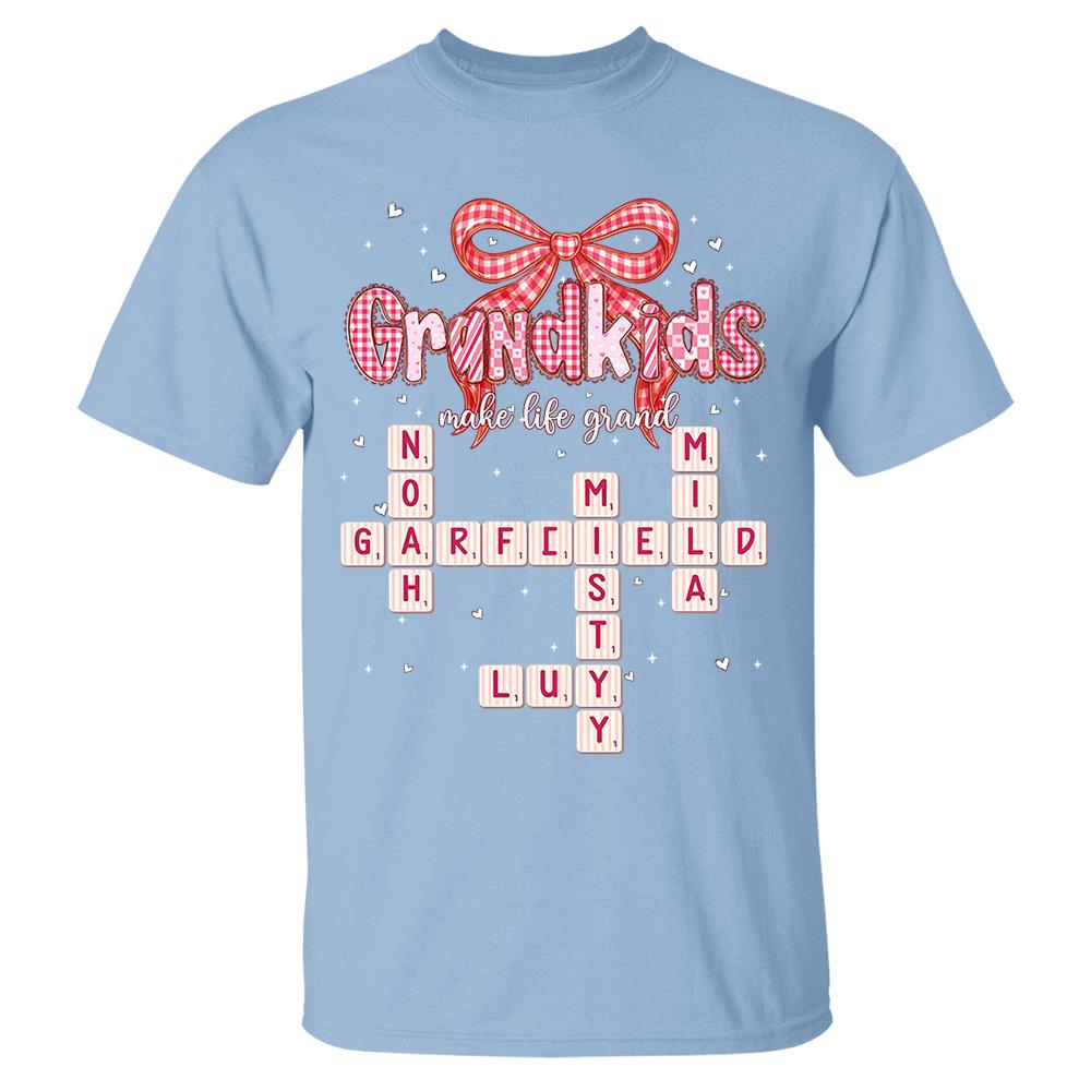 Personalized Mama Gigi Nana Crossword Valentine Shirt Nh00