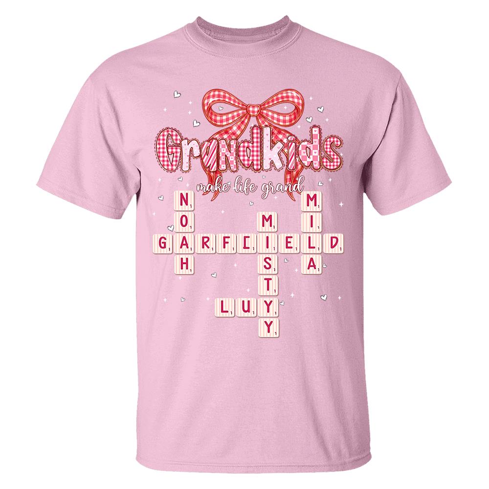 Personalized Mama Gigi Nana Crossword Valentine Shirt Nh00