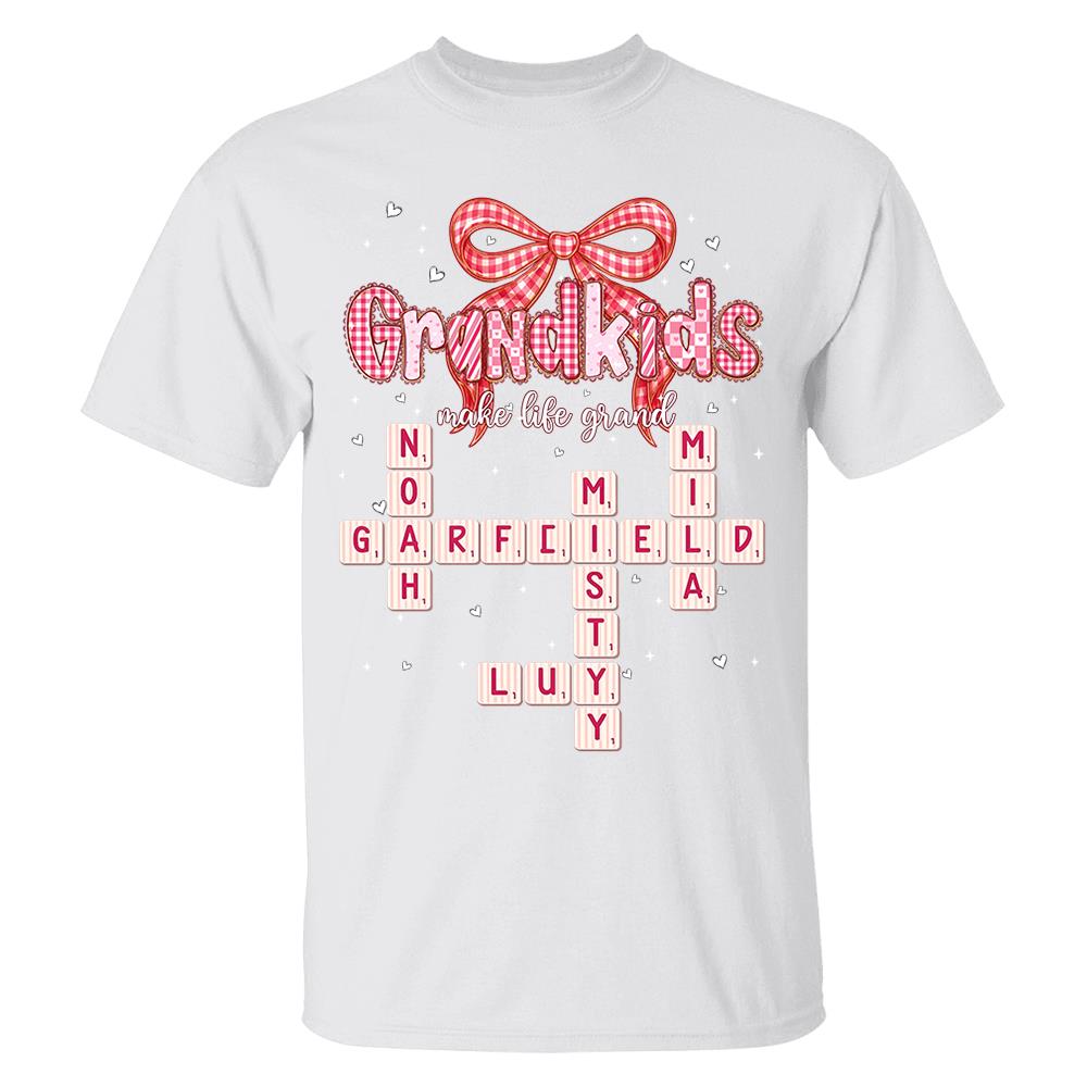 Personalized Mama Gigi Nana Crossword Valentine Shirt Nh00