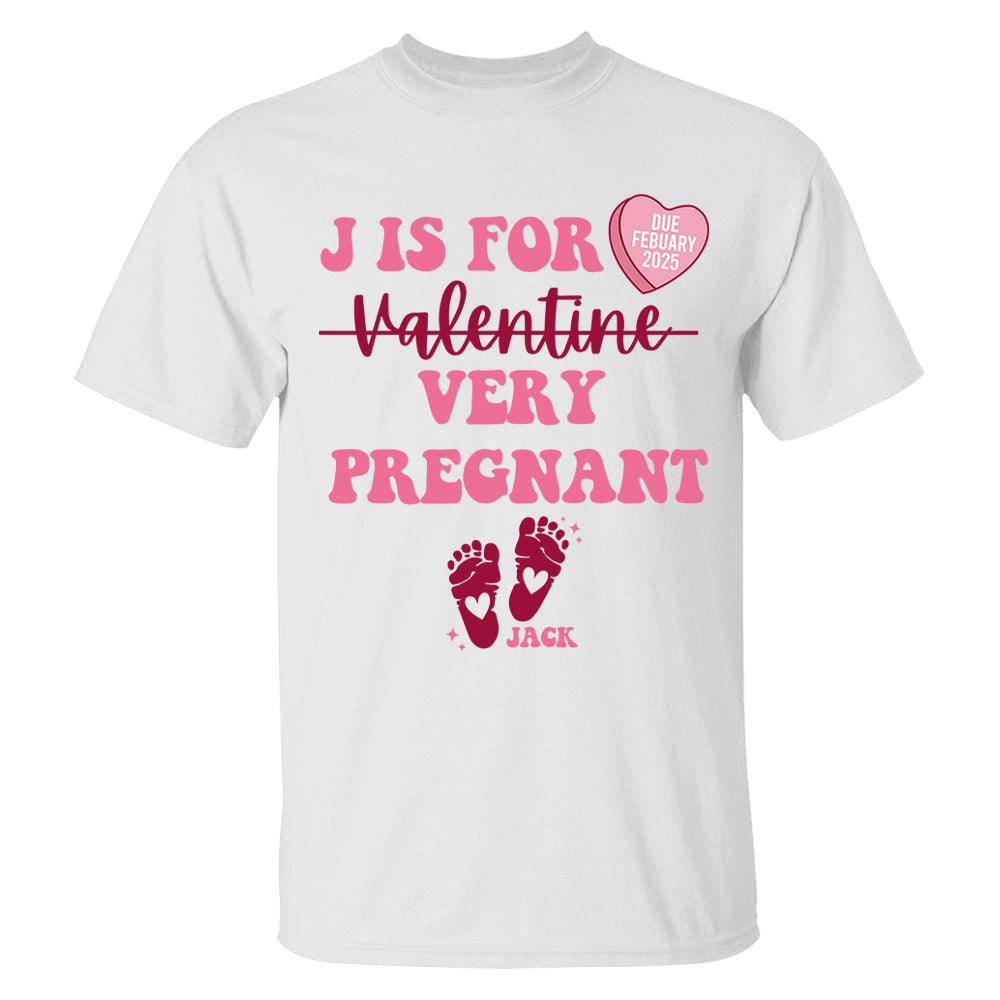 Custom Valentine's Day Pregnancy Announcement Shirt, Valentine Baby Announcement, Valentine Baby Shower - Personalized Valentine Pregnancy Shirt Tu20
