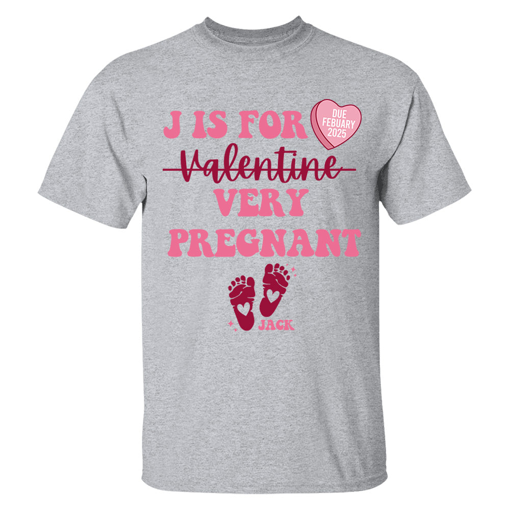 Custom Valentine's Day Pregnancy Announcement Shirt, Valentine Baby Announcement, Valentine Baby Shower - Personalized Valentine Pregnancy Shirt Tu20