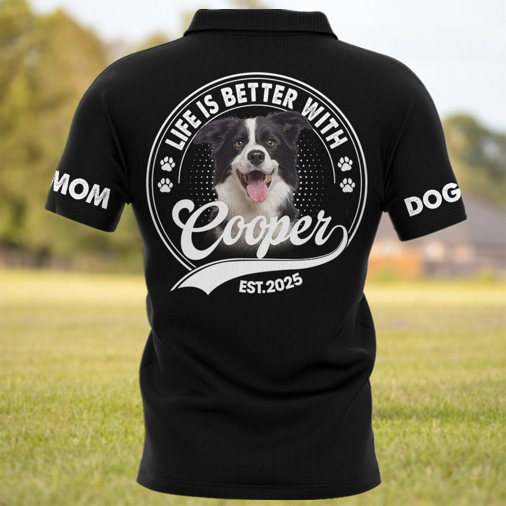 Never Walk Alone, Custom Photo Dog Shirt, Gift For Dog Lover T1807