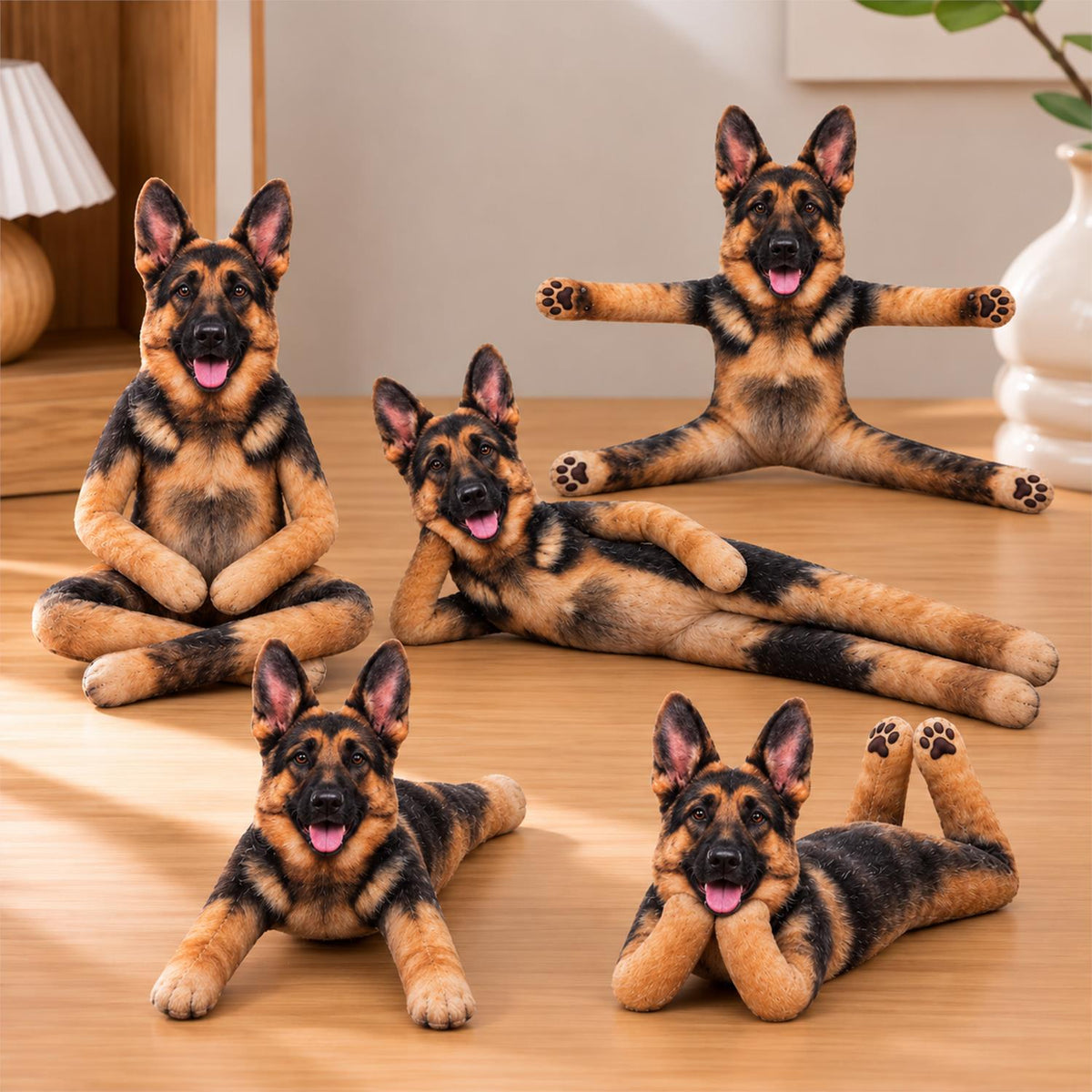 Personalized German Shepherd Photo Pet Squishy Toy Poseable Plush Doll, Funny Gift For Dog Mom, Dad, Cat Lover T1807 Hv01 TL06