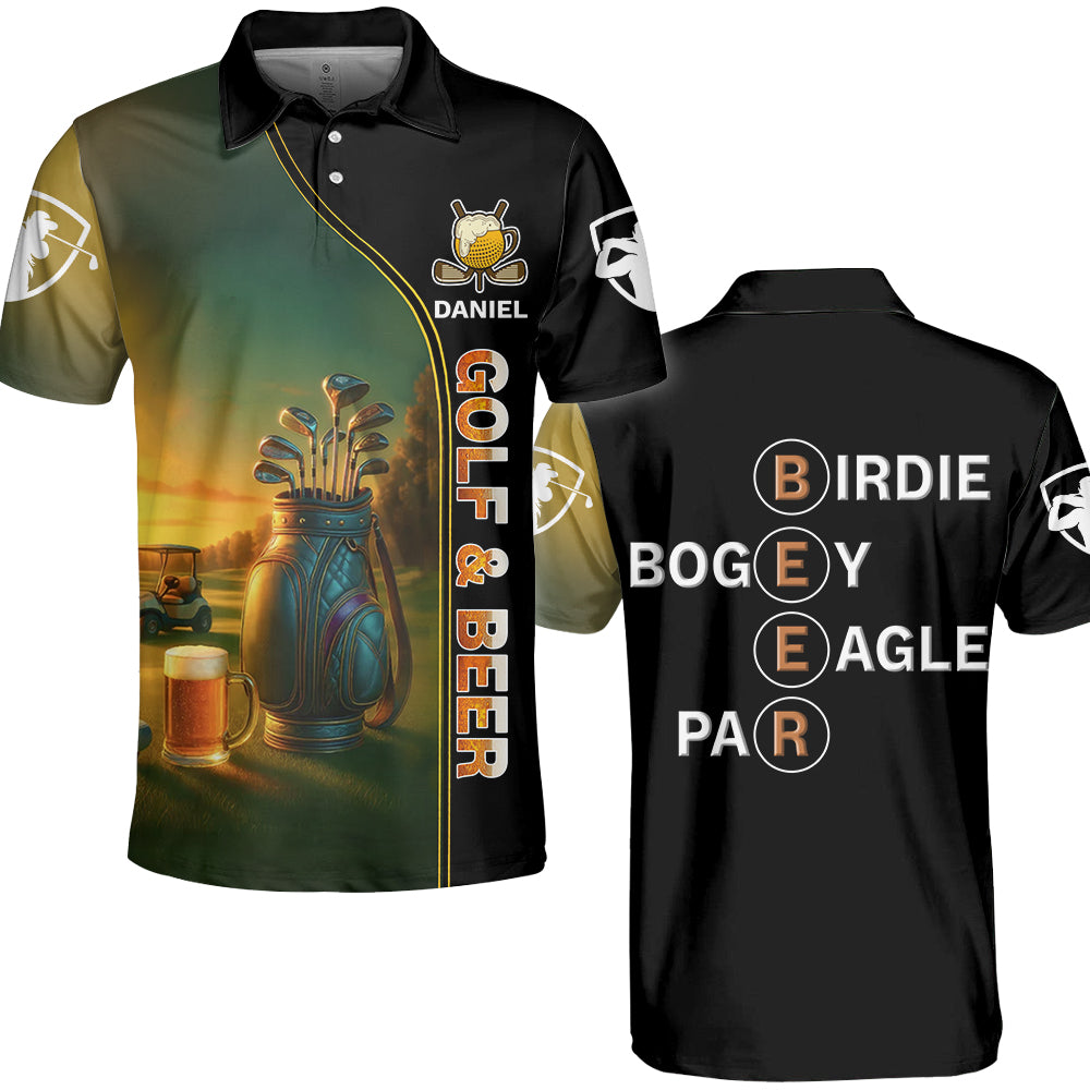 I'D Tap That, Personalized The Golf Father Polo Shirt with Photo, Gift for Golf Player, Golf Lover A2110 Nh00