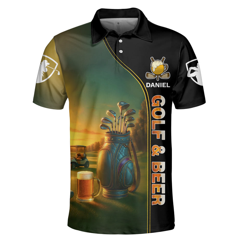 I'D Tap That, Personalized The Golf Father Polo Shirt with Photo, Gift for Golf Player, Golf Lover A2110 Nh00