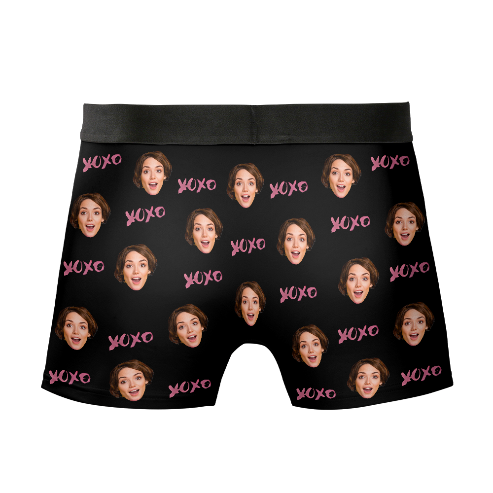 I Licked - Personalized Photo Men's Boxer Briefs