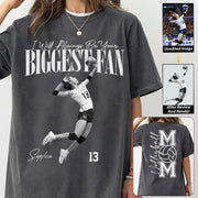 I'll Always Be Your Biggest Fan - Washed Tee Retro Bootleg Shirt For Volleyball Player Vr2 Na02 Do99