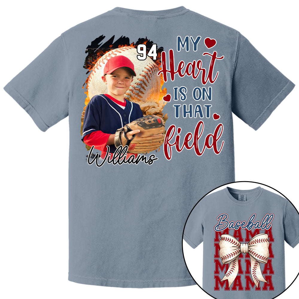 Baseball Mama Shirt, Personalized Baseball Shirt, Gift For Baseball Lover Tu24