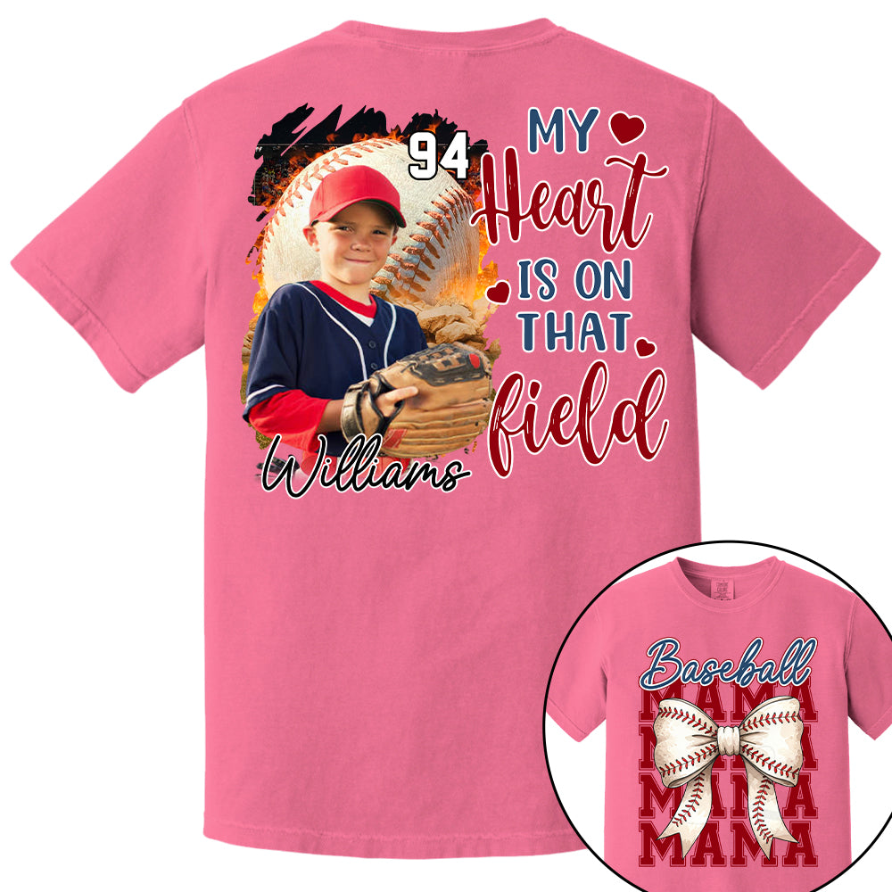 Baseball Mama Shirt, Personalized Baseball Shirt, Gift For Baseball Lover Tu24