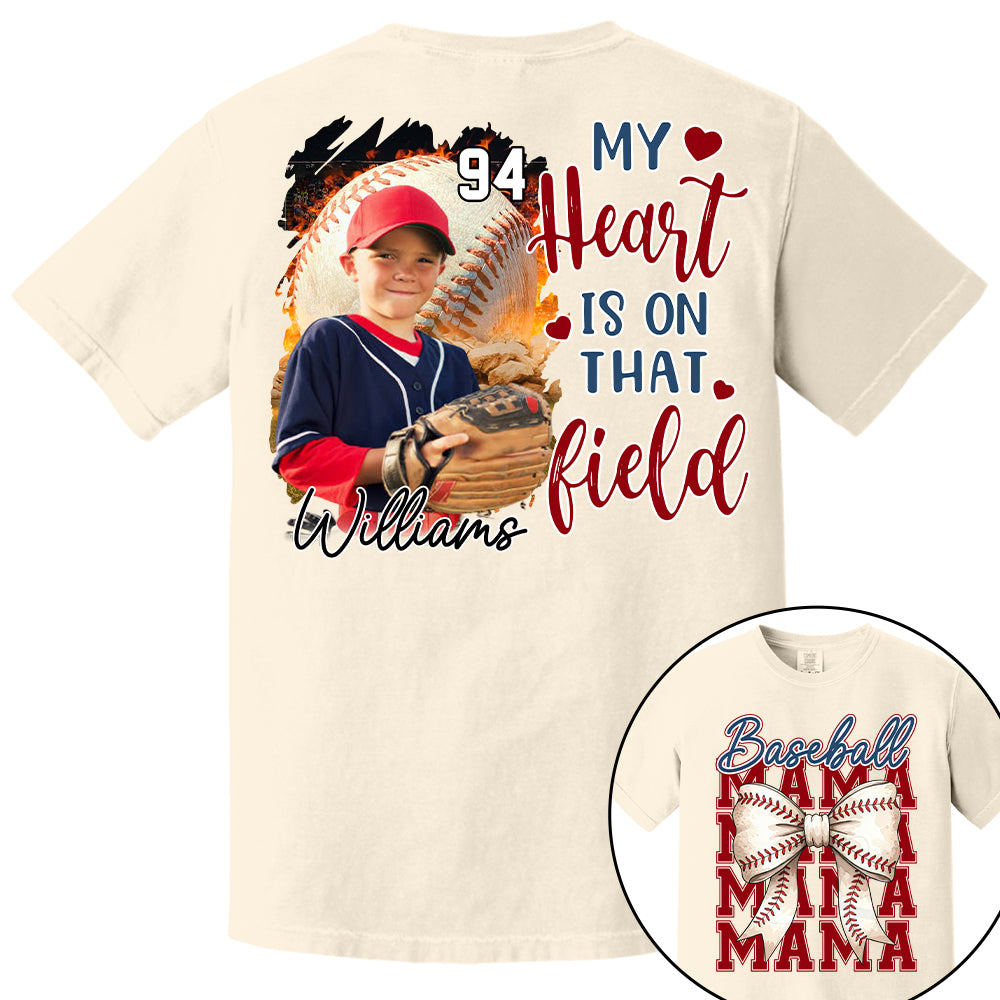 Baseball Mama Shirt, Personalized Baseball Shirt, Gift For Baseball Lover Tu24