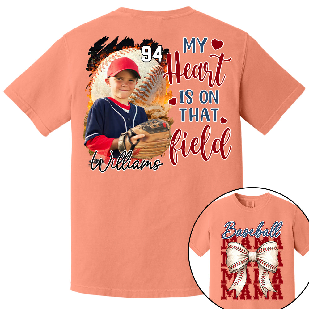 Baseball Mama Shirt, Personalized Baseball Shirt, Gift For Baseball Lover Tu24