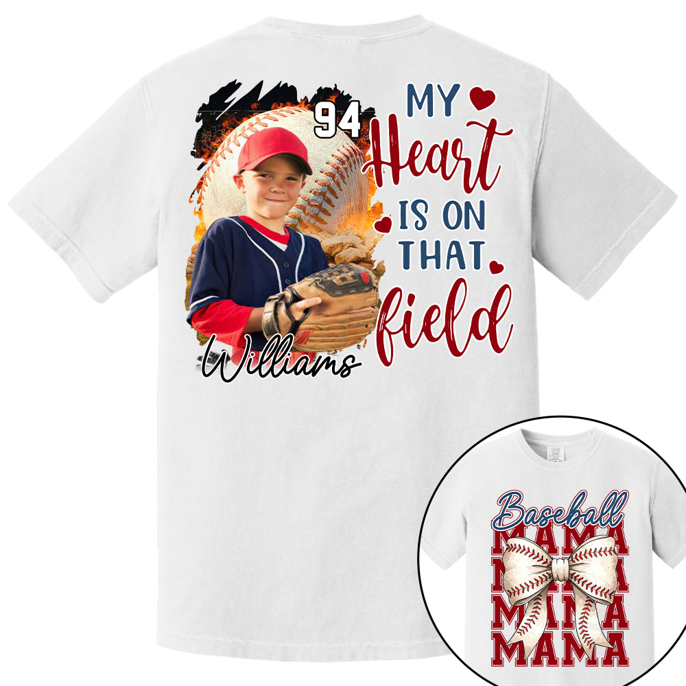 Baseball Mama Shirt, Personalized Baseball Shirt, Gift For Baseball Lover Tu24