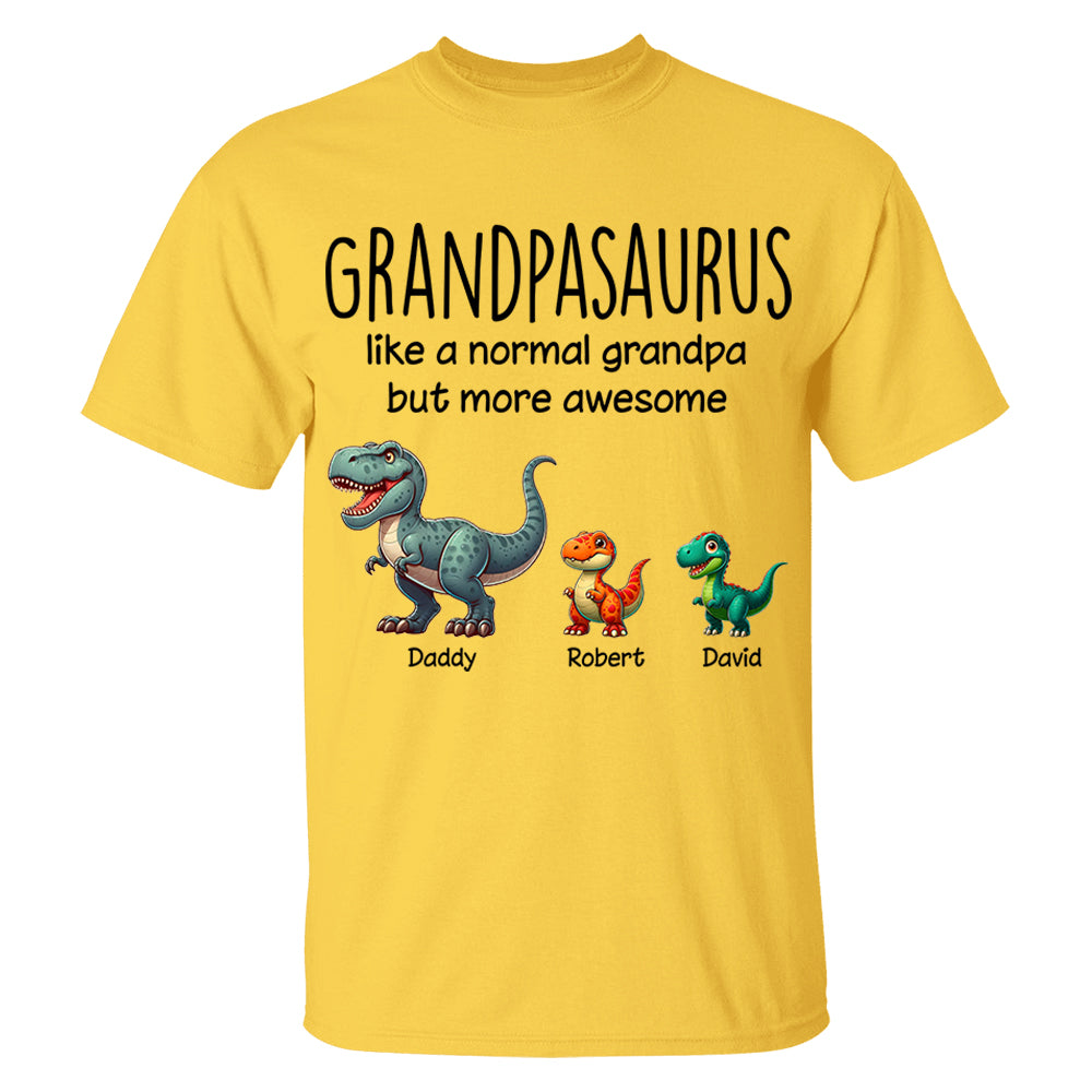 Custom Shirt, Grandpasaurus Father's Day Gift