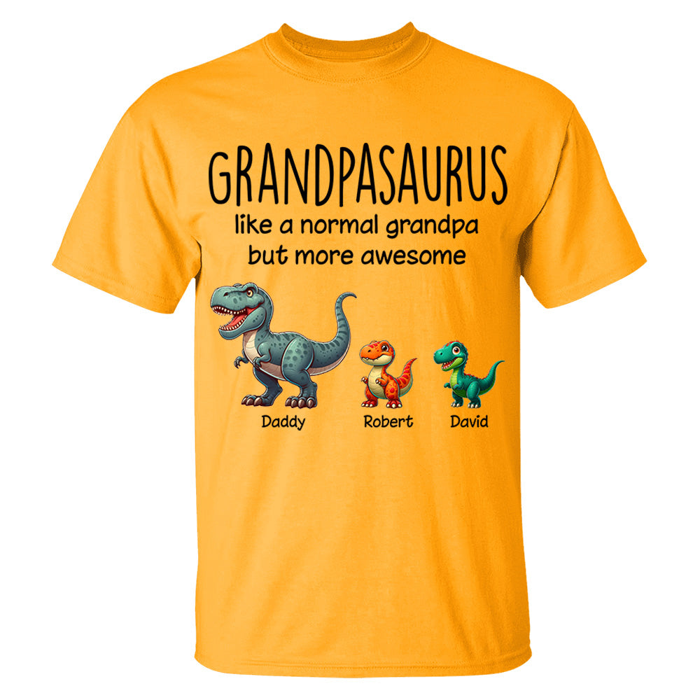 Custom Shirt, Grandpasaurus Father's Day Gift