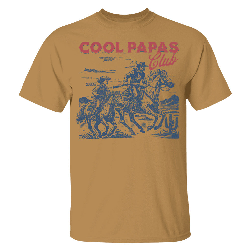 Personalized Best Dad Ever Cowboy T-Shirt, Father's Day Gift for Dad, Custom Western Dad Shirt, Cowboy Dad Gift, Gift for Grandpa Na02 T24