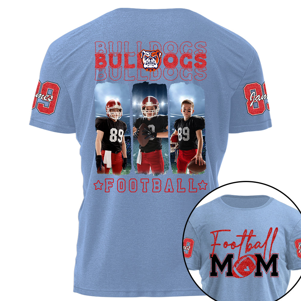 Custom Photo Football Game Day Personalized Shirt Custom Team Name Na02 Hv01