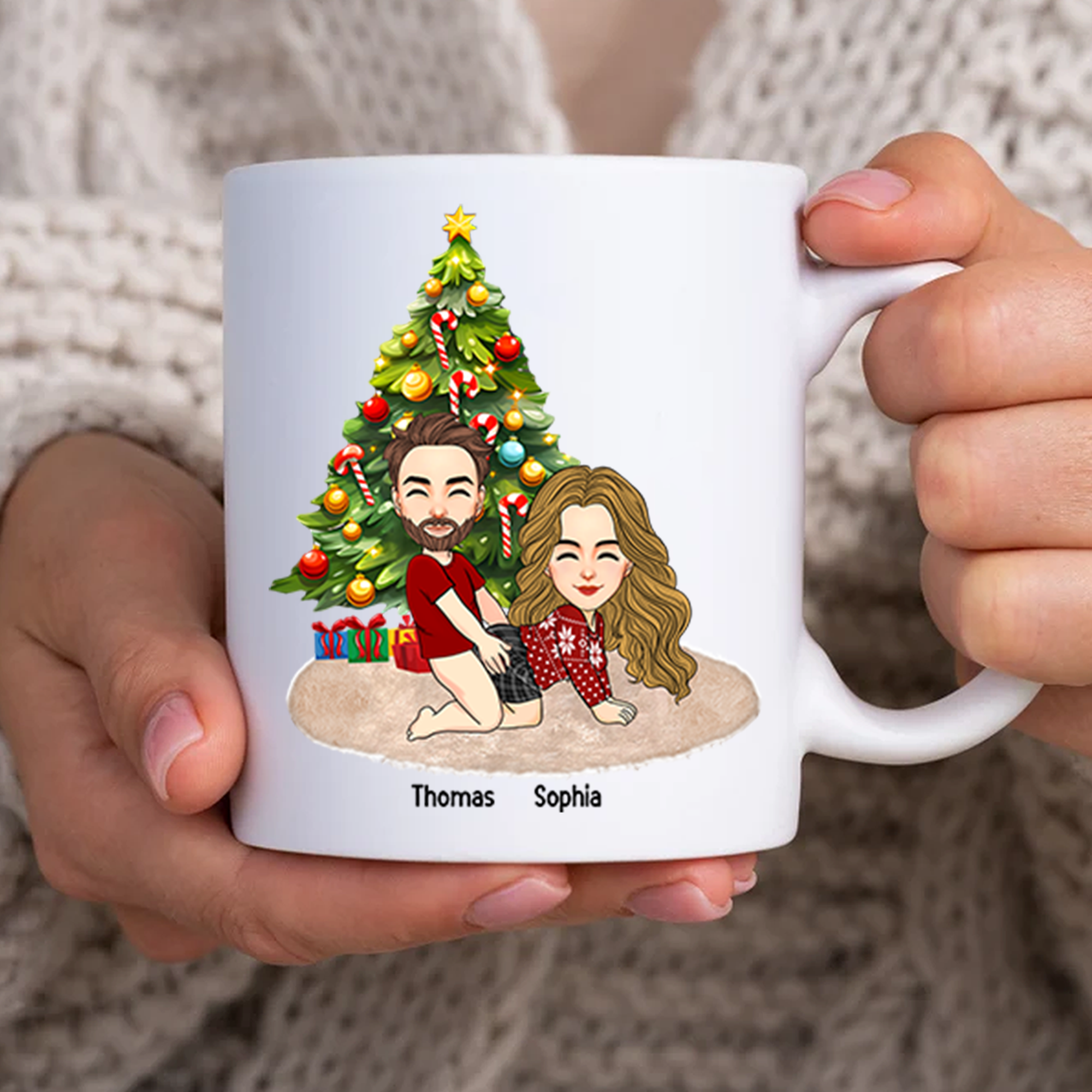 All I Want For Christmas Is You Naked Pesionalized Mug For Couple