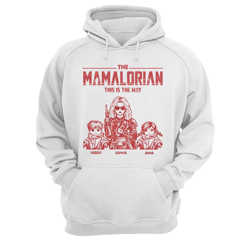 The Momalorian This Is The Way - Personalized Vintage Style Shirt For Mom (Mom/Dad Version) Nh00