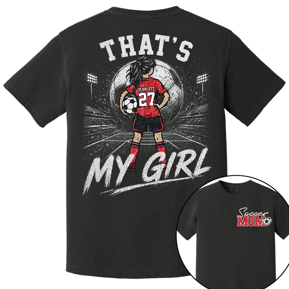 Personalized Soccer Mom Shirt, Custom Those Are My Boys T-Shirt, Team Name & Player Number Tee, Soccer Season Gift Na02 VH01