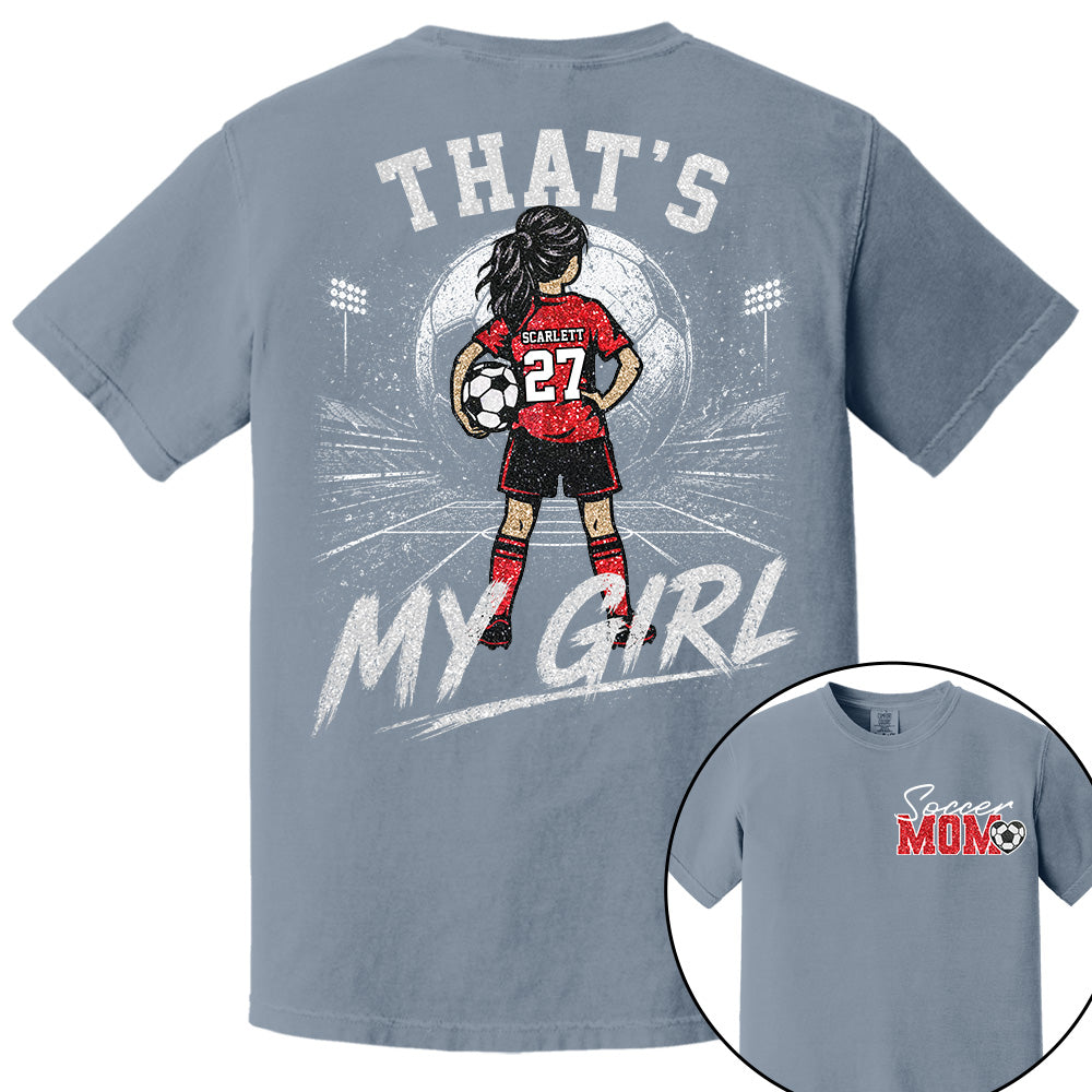 Personalized Soccer Mom Shirt, Custom Those Are My Boys T-Shirt, Team Name & Player Number Tee, Soccer Season Gift Na02 VH01