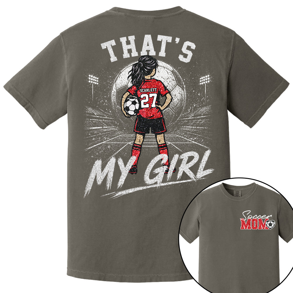 Personalized Soccer Mom Shirt, Custom Those Are My Boys T-Shirt, Team Name & Player Number Tee, Soccer Season Gift Na02 VH01
