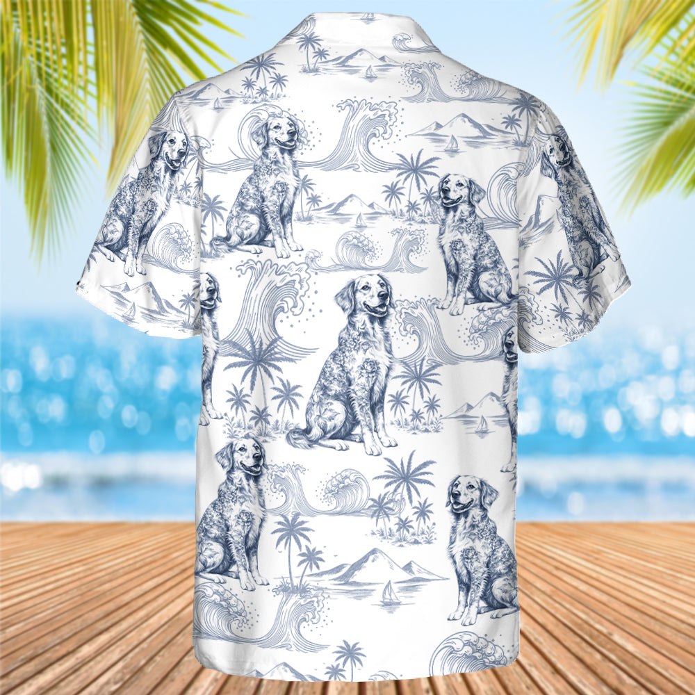 Custom Dog Breeds Toile De Jouy Style, Personalized Hawaiian Shirt T1807 Hv01