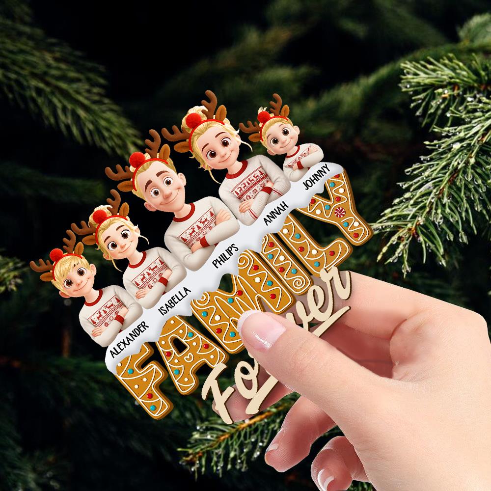 Sisters Siblings Forever - Personalized Acrylic Ornament Nh00